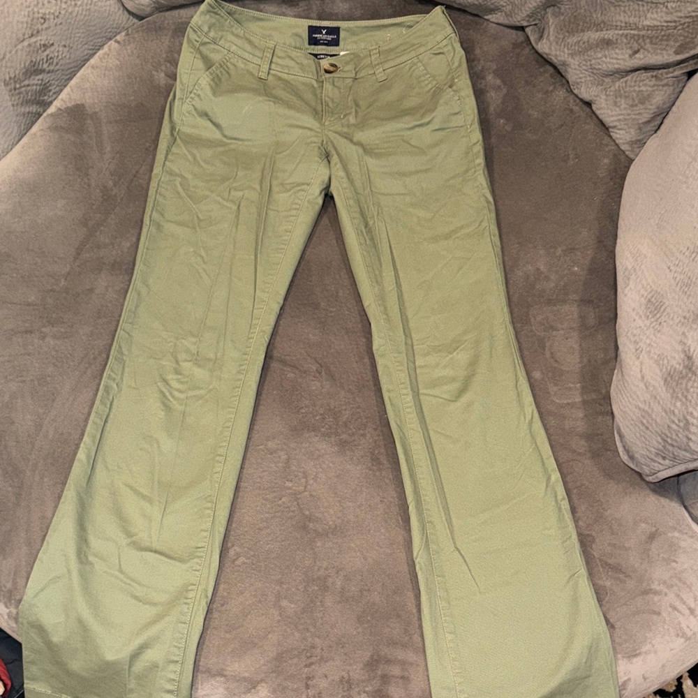 American Eagle Outfitters Olive Stretch Pants